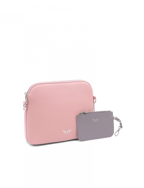 Dámská koženková crossbody kabelka Merise Pink, růžová