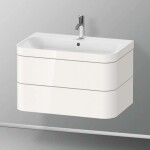 DURAVIT - Happy D.2 Plus Skříňka s umyvadlem 48x78x49 cm, 2 zásuvky, bílá vysoký lesk HP4637O2222