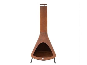 Zahradní krb z oceli – Westmann (rez)