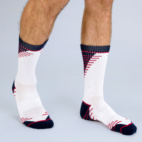 Pánské sportovní ponožky 2x CREW SOCKS MEDIUM model 16316979 2x bílá - DIM SPORT Velikost: 39 - 42