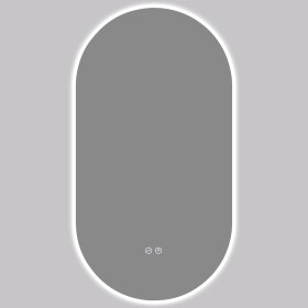 CERANO Koupelnové LED zrcadlo Luno - 45x90 cm