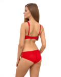 Dámská podprsenka Bralette 2507 Červená s tělovou - Lupo Line červeno-béžová 65F