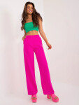 Dámské kalhoty WN SP 8247.64 Neon fuchsie - Rue Paris neonová růžová L