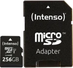 INTENSO 256 GB / Paměťová karta / microSDXC / UHS-I U1 Class 10 / SD adaptér / čtení 45 MB/s, zápis 10 MB/s (1292706)