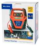 Blow Startovací stanice s kompresorem 5v1 / Startovací zdroj / 12 Ah / 400 A / vzduchový kompresor / svítilna (81-210#)