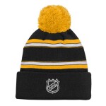 Outerstuff Dětská zimní čepice Boston Bruins NHL Jacquard Cuffed Knit With Pom