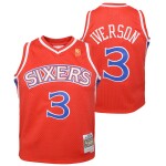 Mitchell & Ness Dětský dres Philadelphia 76ers NBA Allen Iverson #3 1996-97 Youth Swingman Červená (YOUTH)