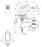 IDEAL STANDARD - Conca Tap Bidetová baterie s výpustí, Magnetic Grey BC760A5