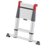 MUNK Günzburger Steigtechnik 115413 Eloxovaný hliník, plast Stupňovitý teleskopický žebřík max.prac. výška: 4700 mm