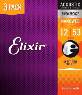 Elixir Nanoweb Bronze Light 3-Pack