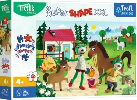 Trefl - Puzzle - Super Shape XXL Treflíci na koňské farmě