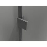 MEXEN/S - Lunar L sprchový kout čtvrtkruh křídlový pravá 100 x 80, transparent, grafit metal 833L-100P-080L-95-00