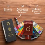 Apolo Arte Apolo Arte, AA-0121, akvarelové barvy v pánvičkách a štětec, cestovní balení, 56 odstínů