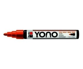Marabu YONO akrylový popisovač 1,5-3 mm - oranžový