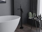 MEXEN - Leda volněstojící vanová baterie černá 2. jakost 75633-70