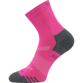 VOXX Ponožky sportovní z BIO bavlny BOAZ magenta (3 páry) 35-38 120133