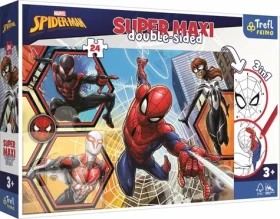 Trefl - Puzzle - Oboustranné puzzle Spiderman jde do akce SUPER MAXI