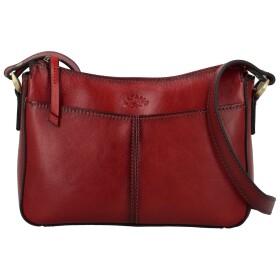 Luxusní dámská kožená crossbody kabelka Katana Arletta, vínová