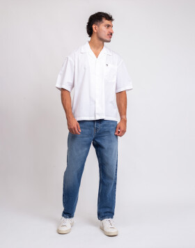 Carhartt WIP Newel Pant Blue marble used wash 31