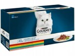 Gourmet Perle hovězí kuře králík losos v omáčce 60 x 85 g