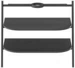 RAVAK - Yard Konstrukce s policemi pod umyvadlo, matná černá D80000D006