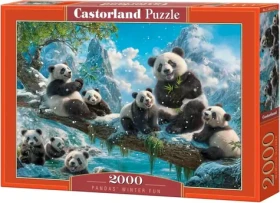 Castorland 201013 Puzzle Pandí zimní zábava