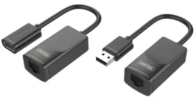 Unitek Y-UE01001 černá / Síťový adaptér / USB-A - RJ-45 (Y-UE01001)