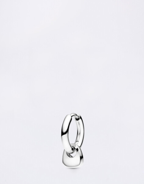 Maria Black Tote Mini Huggie Silver Silver