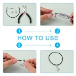 Korálek z nerezové oceli s širokým průvlekem - korálek s očkem - platinový - 9 x 5 mm - 1 ks