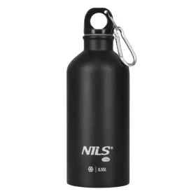 NILS Camp NC3801 Nerezová turistická láhev černá 500 ml (5908261682445)