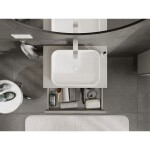 MEXEN/S - Orio koupelnová skříňka pod umyvadlo 70 cm s deskou, 1 šuplík, šedá mat 91A10-07023-1-BFC62