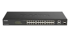 D-Link DGS-1100-26MPV2 / Smart Switch / 24x PoE+ Gigabit / 370W / 2x SFP Combo / L2 (DGS-1100-26MPV2/E)