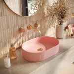 REA - Umyvadlo na desku Vanda Bubble Gum Matt 49x31 REA-U6376