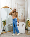 Sexy džíny Musthave vysokým pasem Cargo Jeans denimblue