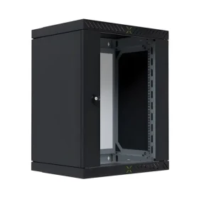 EFB X-Rack WGX-1506TS.G1 černá / Nástěnný rack / 19" / 15U / Skleněné dveře / 60 kg (WGX-1506TS.G1)