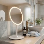 LED Kosmetické zrcátko SAT sklopné s kosmetické zrcátkom bílá SATZKLEDB SATZKLEDB