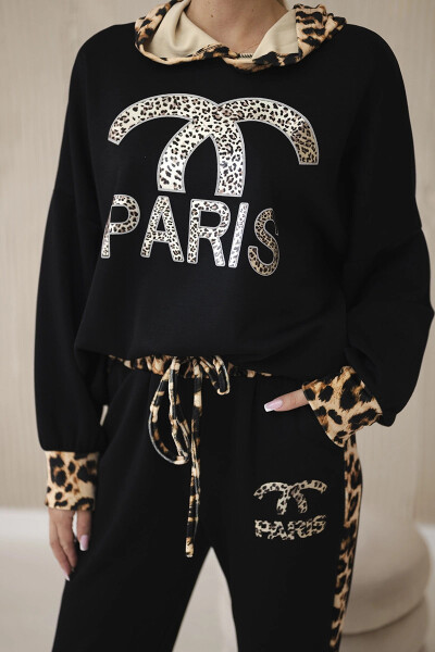 Set Paris Sweatshirt + Hose černý UNI