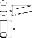 RAVAK - 10° Háček, chrom X07P353