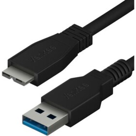 YENKEE YCU 011 BK Kabel USB-A 3.0 (M) - Micro USB-B (M) 1.5m černá (8590669353132)