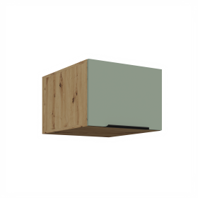 Horní skříňka Aria 50 NAGU-36 1F Barva korpusu: Dub artisan, Barva dvířek: SA - Aquamarine AFM