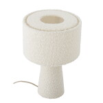 Bloomingville Stolní lampa Emmie White, krémová barva, textil