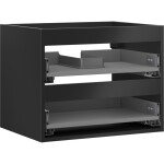 MEXEN - Box-A skříňka pro umyvadlo 60, 2 zásuvky, černá mat 91AX0-0600-470-2-71