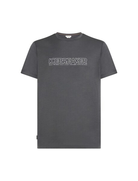 ICEBREAKER Mens Merino 150 Tech Lite SS Tee IBCoordinates, Obsidian velikost: S