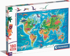 Puzzle super 180 Dinosauří mapa 2024