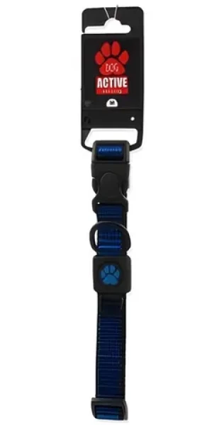 ACTIVE DOG Obojek Strong M modrý / Pro psy / Nylonový / 2x34-49 cm (0904-90542)