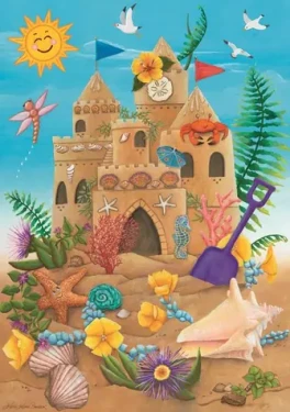 Ravensburger Puzzle: Písečný hrad pod slunečnými paprsky