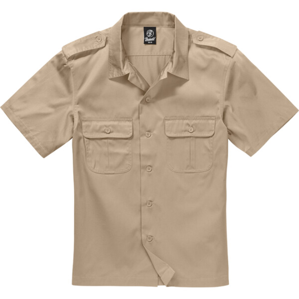 Brandit Košile US Shirt Shortsleeve béžová XL