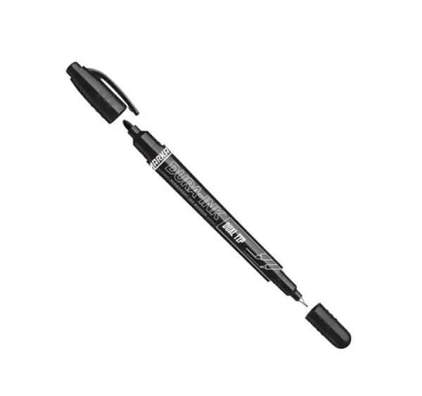 Markal Dual Tip černá / Popisovač / oboustranný hrot (MK096283)