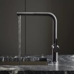 Dřezová baterie KWC Bevo E, 125351, Industrial Black 125351