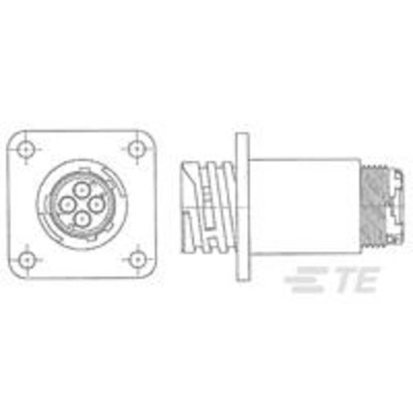 TE Connectivity TE AMP Circular Plastic Connectors 1977876-1 1 ks